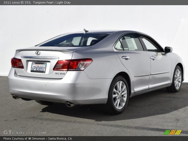 Tungsten Pearl / Light Gray 2011 Lexus ES 350