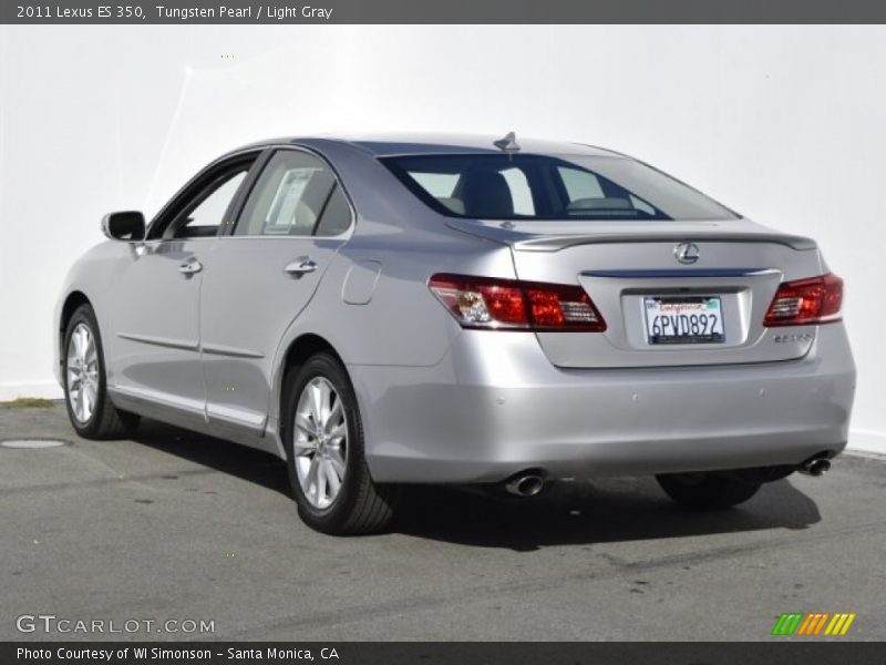 Tungsten Pearl / Light Gray 2011 Lexus ES 350