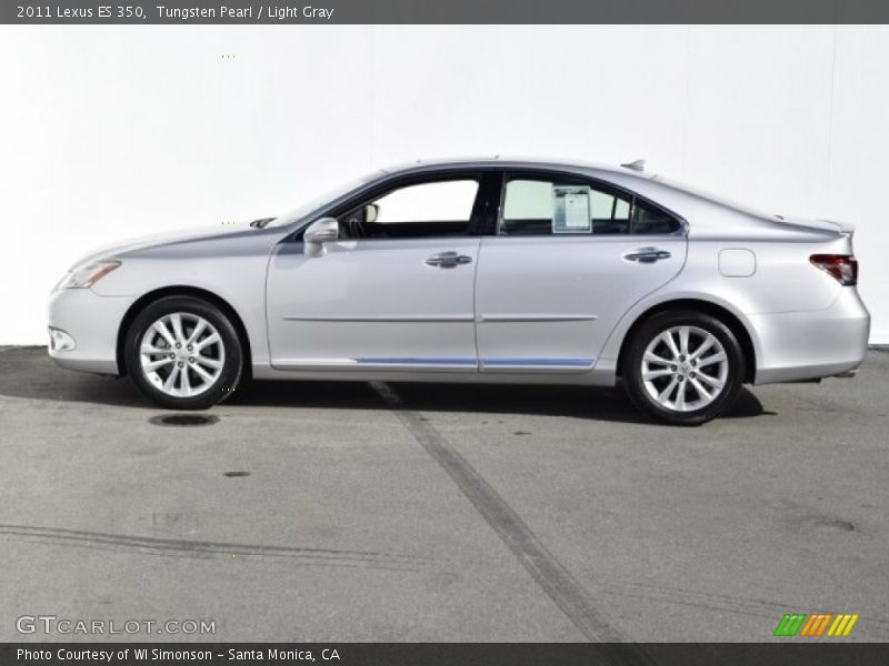 Tungsten Pearl / Light Gray 2011 Lexus ES 350