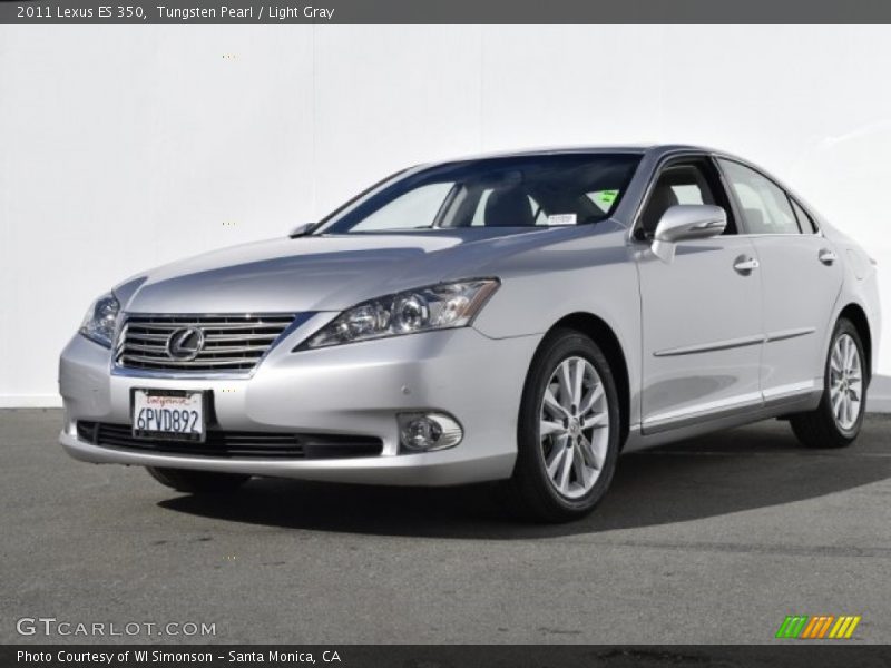 Tungsten Pearl / Light Gray 2011 Lexus ES 350