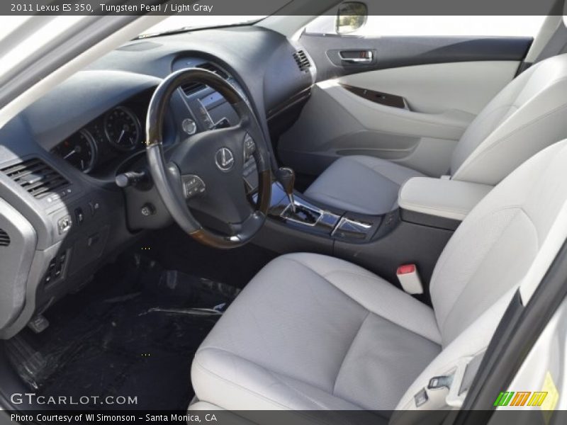 Tungsten Pearl / Light Gray 2011 Lexus ES 350