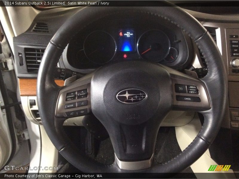 Satin White Pearl / Ivory 2014 Subaru Outback 2.5i Limited