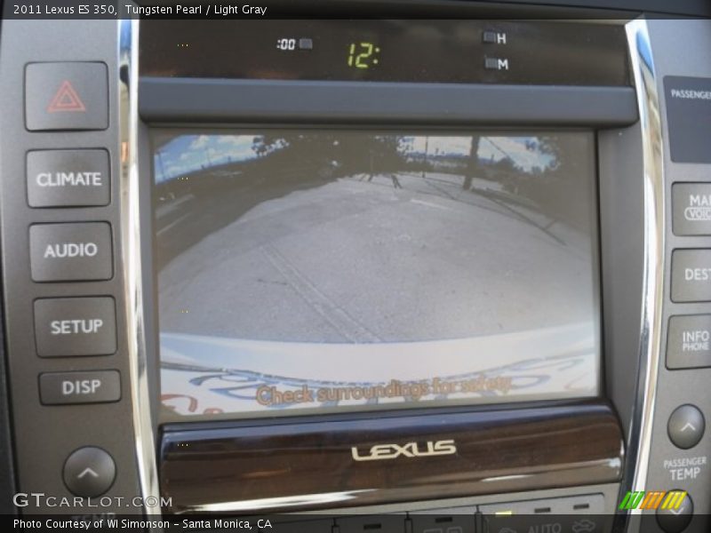 Tungsten Pearl / Light Gray 2011 Lexus ES 350