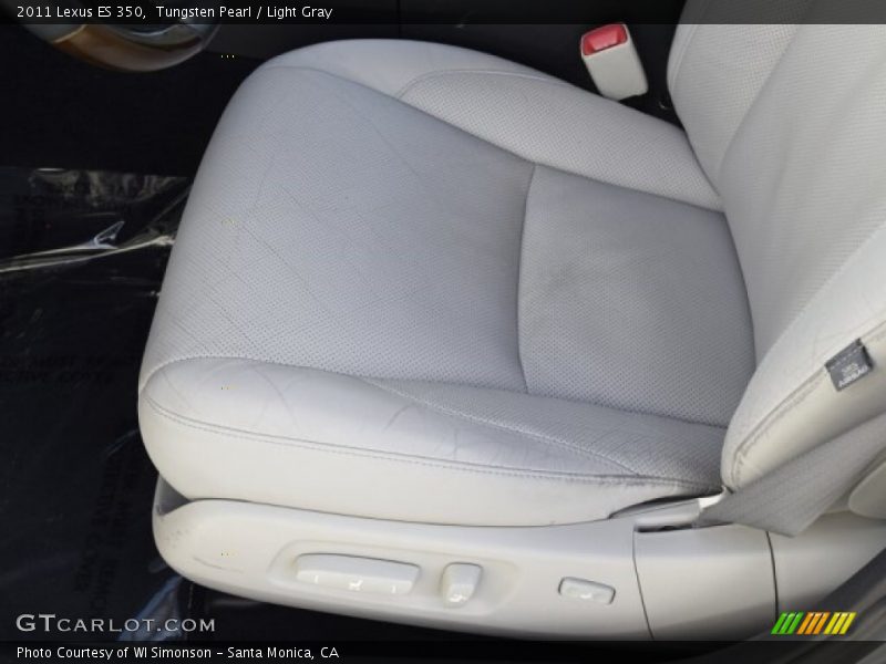 Tungsten Pearl / Light Gray 2011 Lexus ES 350