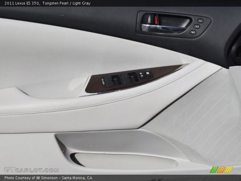 Tungsten Pearl / Light Gray 2011 Lexus ES 350