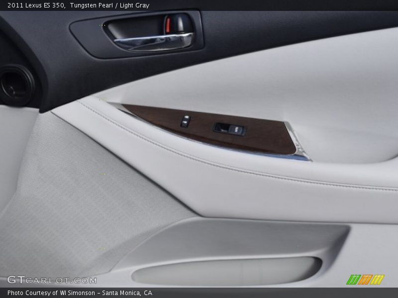Tungsten Pearl / Light Gray 2011 Lexus ES 350