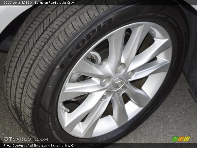 Tungsten Pearl / Light Gray 2011 Lexus ES 350