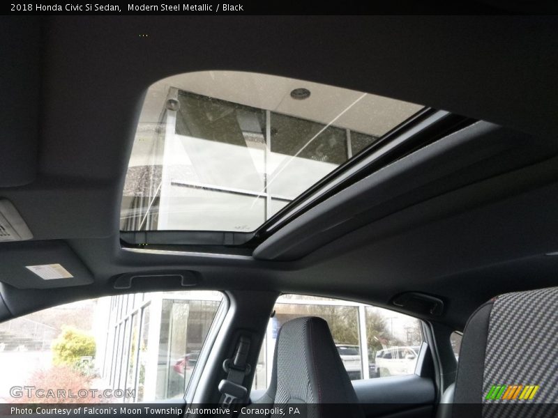 Modern Steel Metallic / Black 2018 Honda Civic Si Sedan