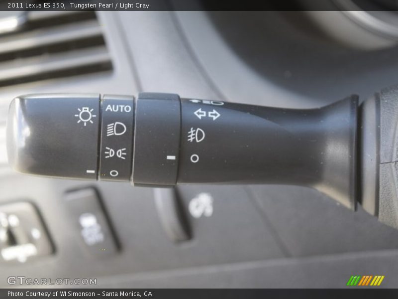 Tungsten Pearl / Light Gray 2011 Lexus ES 350
