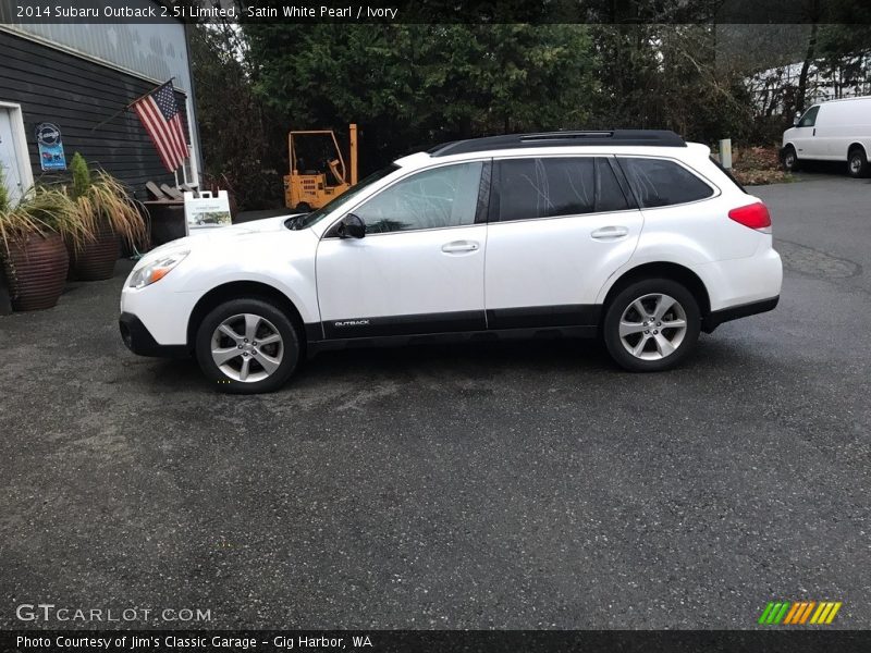 Satin White Pearl / Ivory 2014 Subaru Outback 2.5i Limited