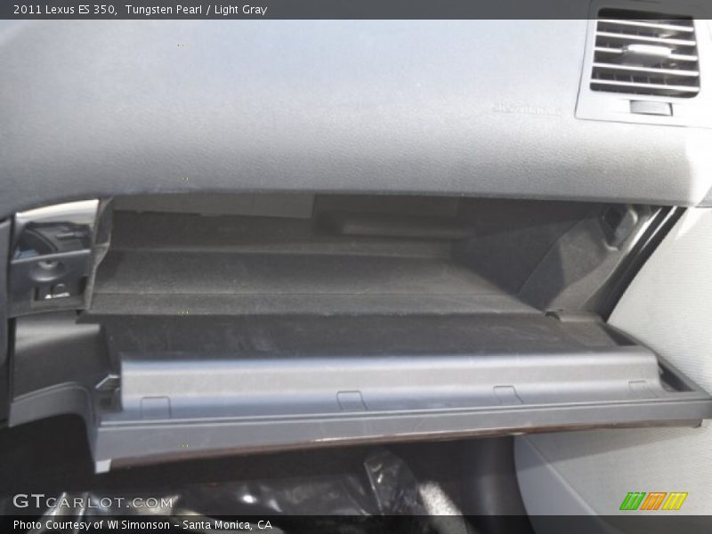 Tungsten Pearl / Light Gray 2011 Lexus ES 350