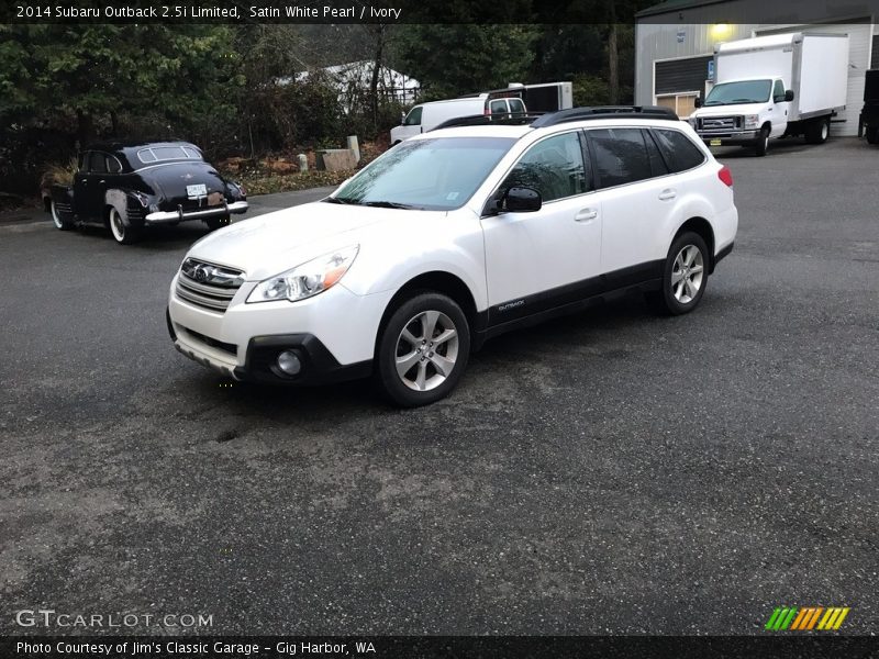 Satin White Pearl / Ivory 2014 Subaru Outback 2.5i Limited