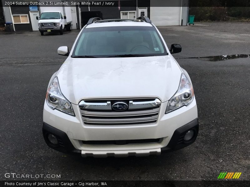 Satin White Pearl / Ivory 2014 Subaru Outback 2.5i Limited