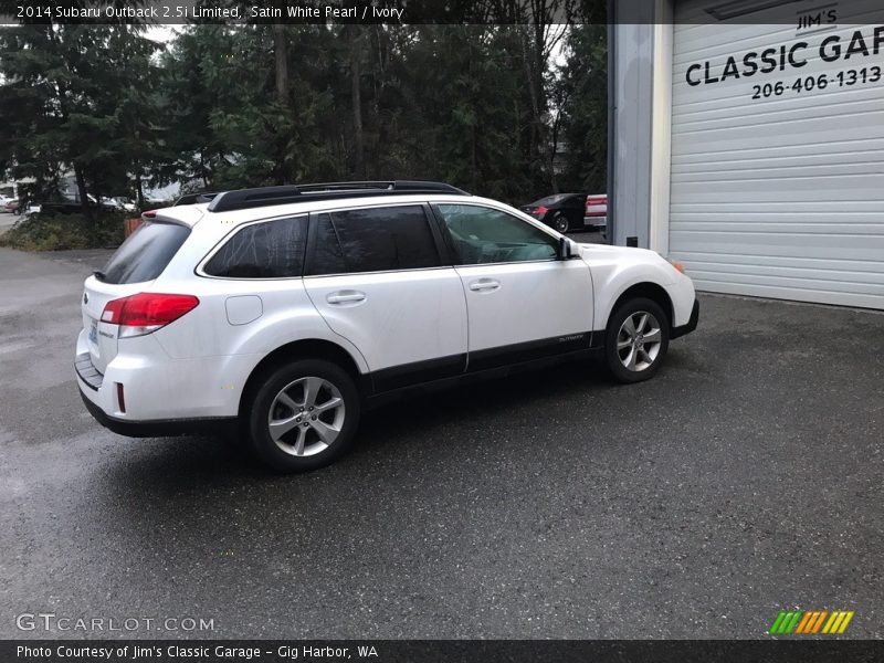 Satin White Pearl / Ivory 2014 Subaru Outback 2.5i Limited
