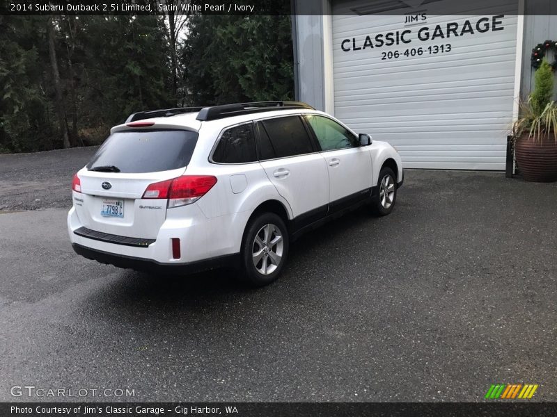 Satin White Pearl / Ivory 2014 Subaru Outback 2.5i Limited