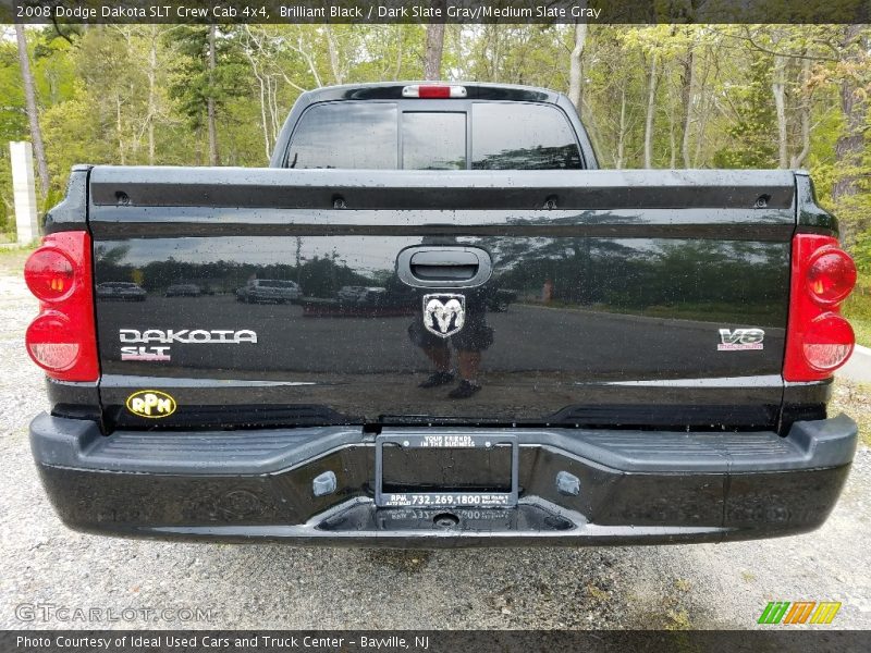 Brilliant Black / Dark Slate Gray/Medium Slate Gray 2008 Dodge Dakota SLT Crew Cab 4x4