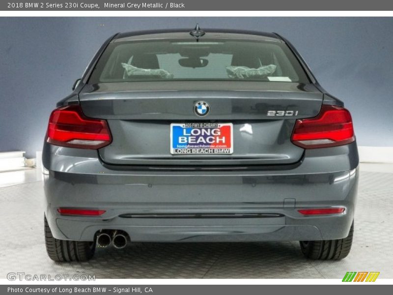 Mineral Grey Metallic / Black 2018 BMW 2 Series 230i Coupe