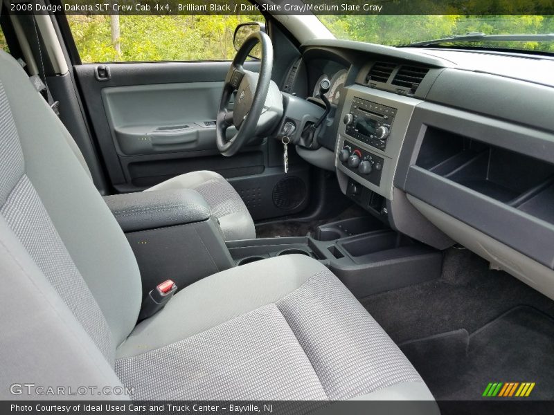 Brilliant Black / Dark Slate Gray/Medium Slate Gray 2008 Dodge Dakota SLT Crew Cab 4x4