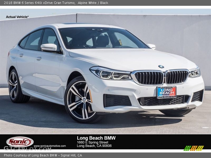 Alpine White / Black 2018 BMW 6 Series 640i xDrive Gran Turismo