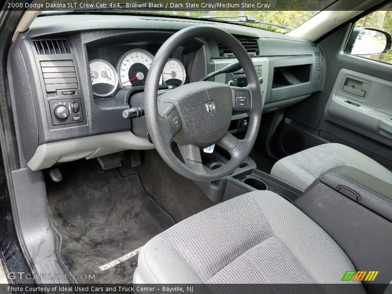 Brilliant Black / Dark Slate Gray/Medium Slate Gray 2008 Dodge Dakota SLT Crew Cab 4x4