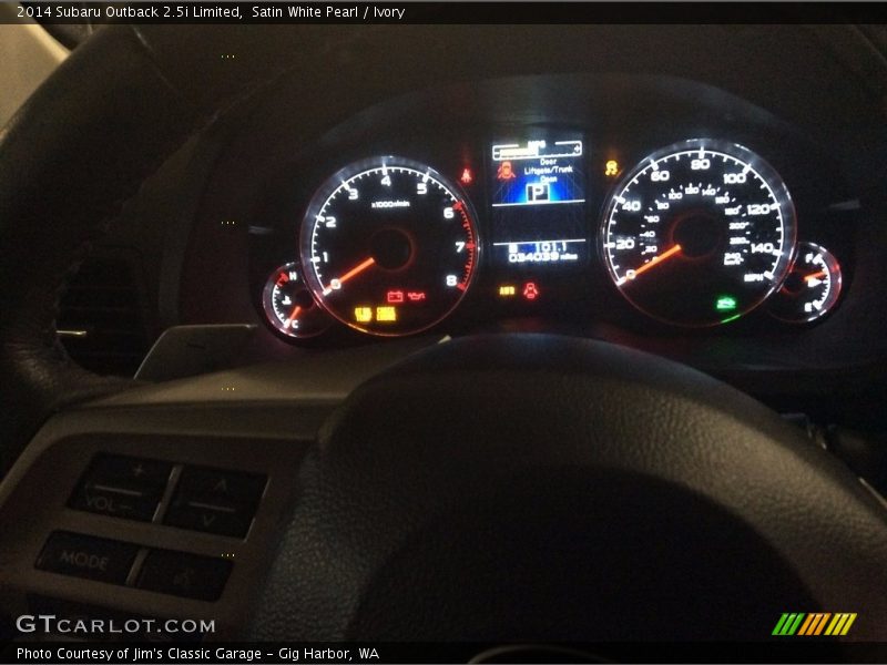 Satin White Pearl / Ivory 2014 Subaru Outback 2.5i Limited