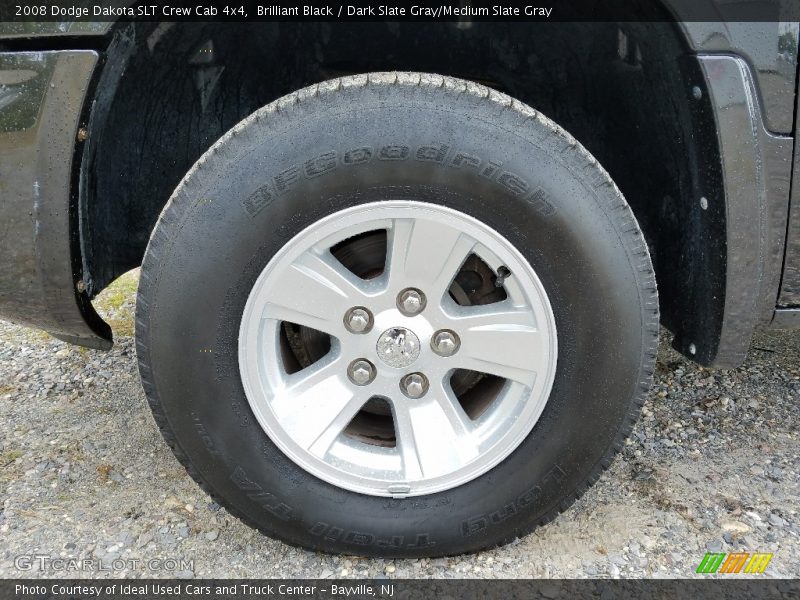 Brilliant Black / Dark Slate Gray/Medium Slate Gray 2008 Dodge Dakota SLT Crew Cab 4x4
