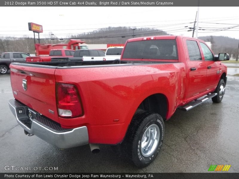 Bright Red / Dark Slate/Medium Graystone 2012 Dodge Ram 3500 HD ST Crew Cab 4x4 Dually