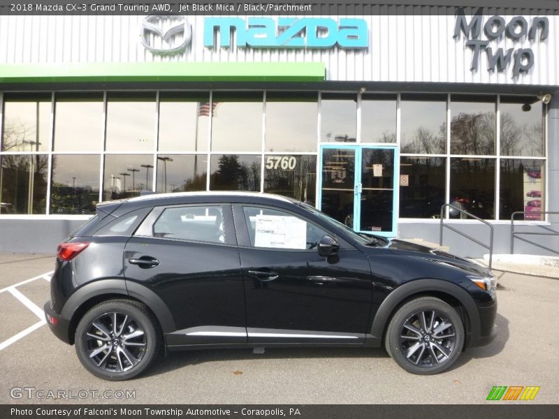 Jet Black Mica / Black/Parchment 2018 Mazda CX-3 Grand Touring AWD