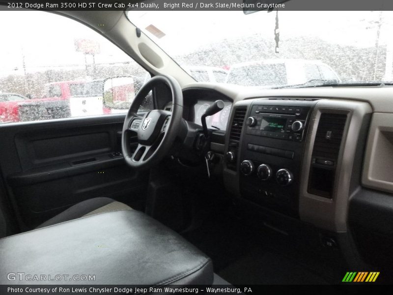 Bright Red / Dark Slate/Medium Graystone 2012 Dodge Ram 3500 HD ST Crew Cab 4x4 Dually