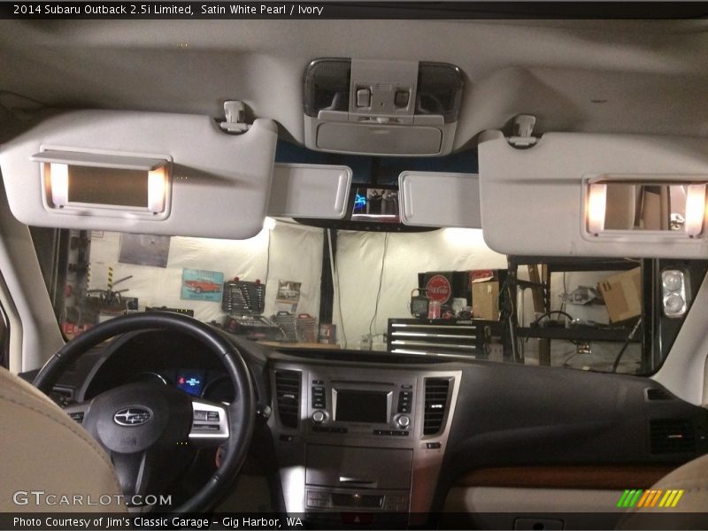 Satin White Pearl / Ivory 2014 Subaru Outback 2.5i Limited