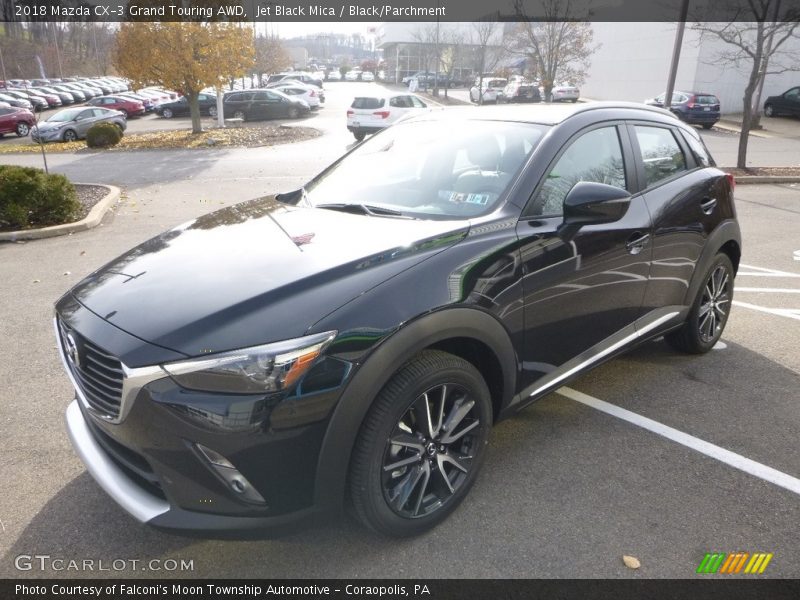 Jet Black Mica / Black/Parchment 2018 Mazda CX-3 Grand Touring AWD