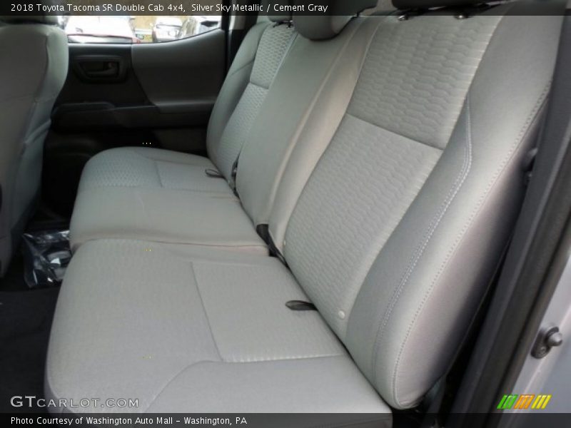 Rear Seat of 2018 Tacoma SR Double Cab 4x4