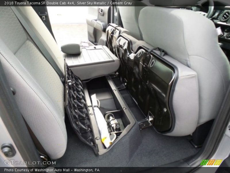 Rear Seat of 2018 Tacoma SR Double Cab 4x4