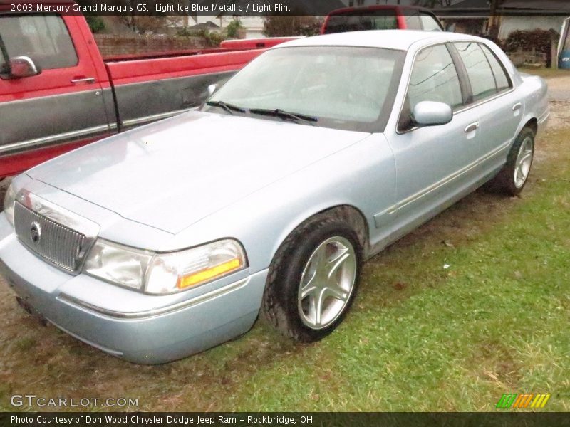 Light Ice Blue Metallic / Light Flint 2003 Mercury Grand Marquis GS