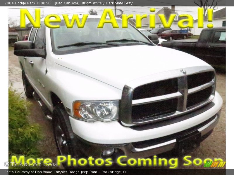 Bright White / Dark Slate Gray 2004 Dodge Ram 1500 SLT Quad Cab 4x4