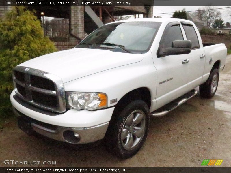 Bright White / Dark Slate Gray 2004 Dodge Ram 1500 SLT Quad Cab 4x4