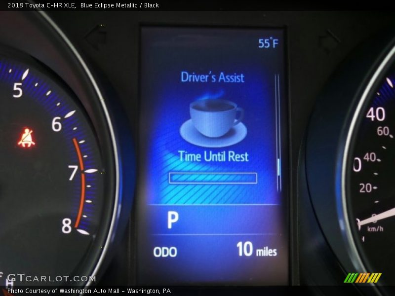 Blue Eclipse Metallic / Black 2018 Toyota C-HR XLE