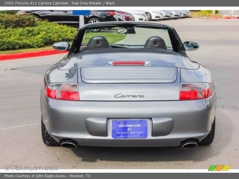 Seal Grey Metallic / Black 2002 Porsche 911 Carrera Cabriolet