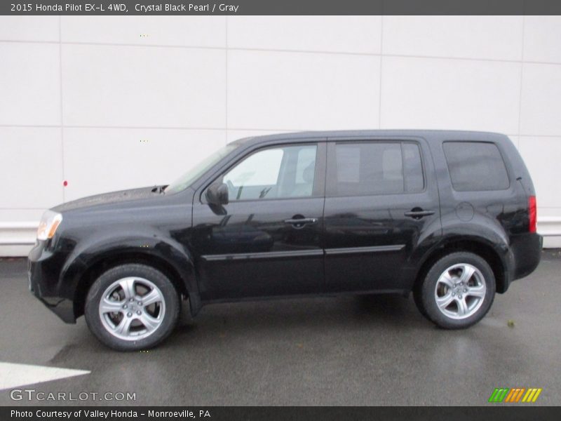 Crystal Black Pearl / Gray 2015 Honda Pilot EX-L 4WD