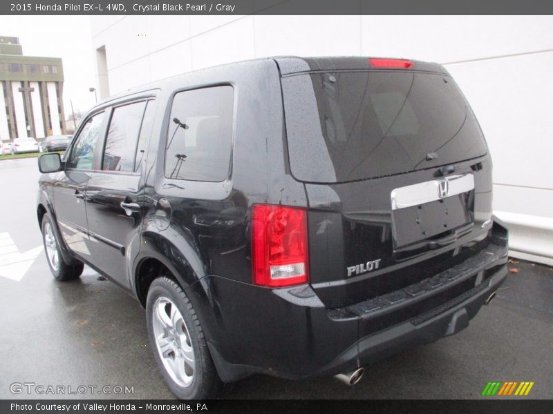 Crystal Black Pearl / Gray 2015 Honda Pilot EX-L 4WD