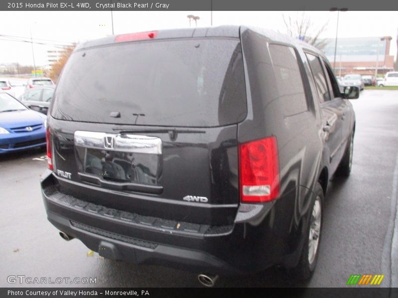 Crystal Black Pearl / Gray 2015 Honda Pilot EX-L 4WD