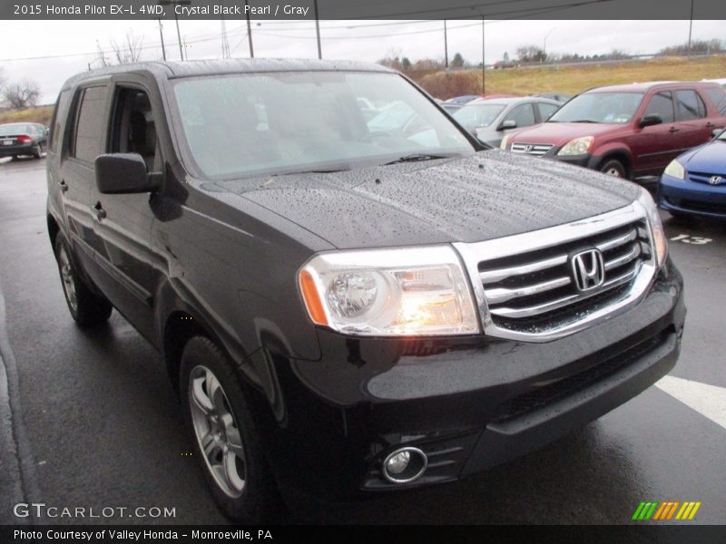 Crystal Black Pearl / Gray 2015 Honda Pilot EX-L 4WD
