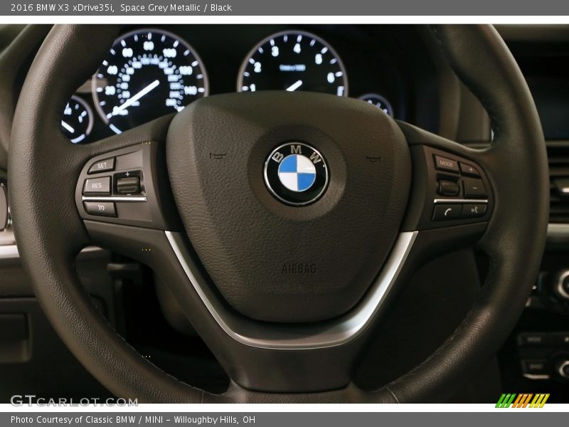Space Grey Metallic / Black 2016 BMW X3 xDrive35i
