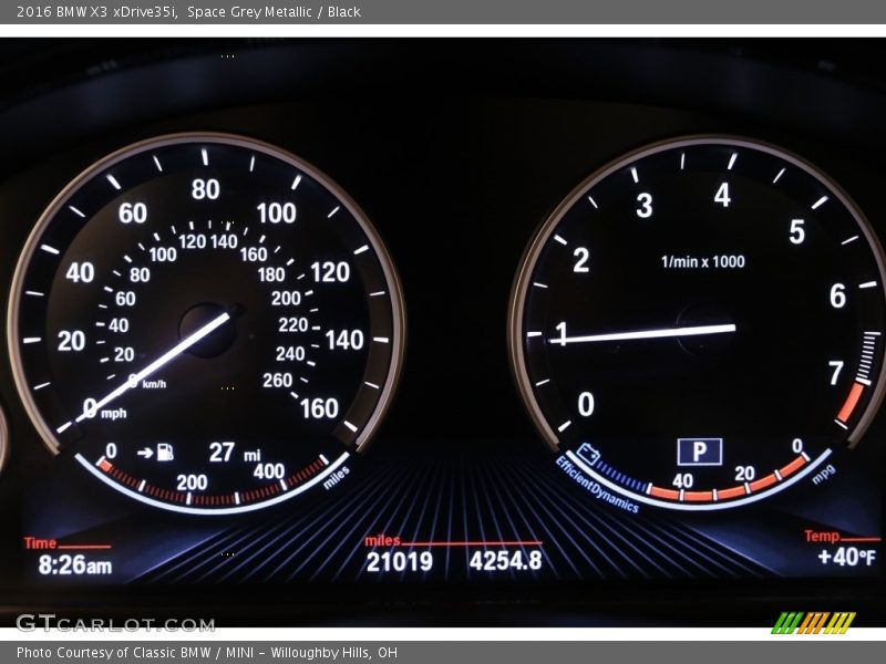 Space Grey Metallic / Black 2016 BMW X3 xDrive35i