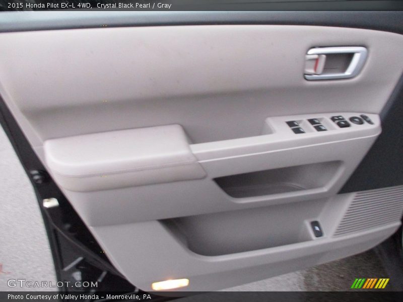 Crystal Black Pearl / Gray 2015 Honda Pilot EX-L 4WD