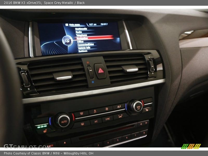 Space Grey Metallic / Black 2016 BMW X3 xDrive35i