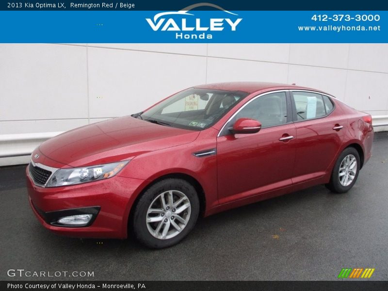 Remington Red / Beige 2013 Kia Optima LX