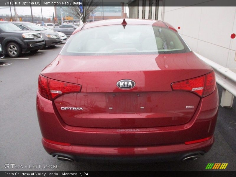 Remington Red / Beige 2013 Kia Optima LX