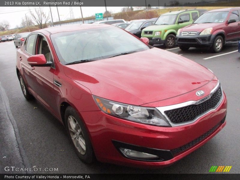 Remington Red / Beige 2013 Kia Optima LX