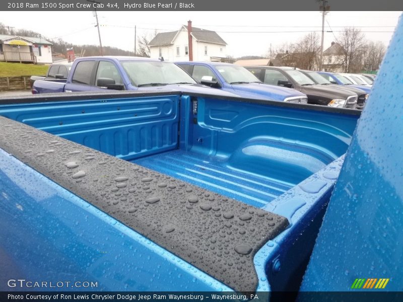 Hydro Blue Pearl / Black 2018 Ram 1500 Sport Crew Cab 4x4